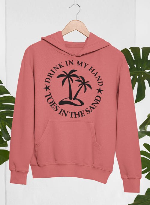 Sweat à capuche Drink In My Hand Toes In The Sand 🍹🏖️ - deslyshopping