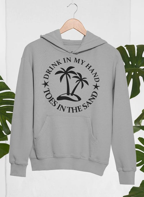 Sweat à capuche Drink In My Hand Toes In The Sand 🍹🏖️ - deslyshopping