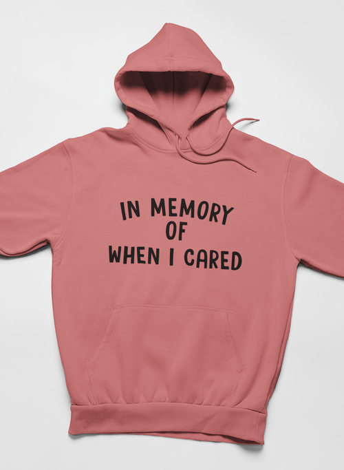 Sweat à Capuche "In Memory Of When I Cared" - deslyshopping