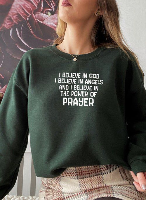 Sweat à capuche "Je crois en Dieu - deslyshopping