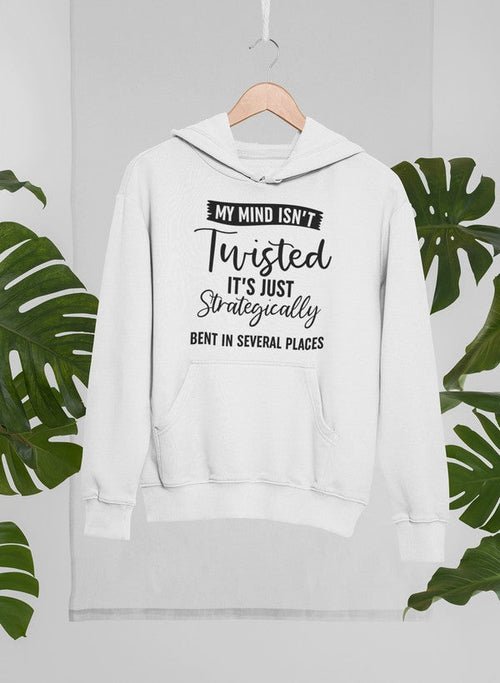 Sweat à capuche "Mon esprit n'est pas tordu - deslyshopping