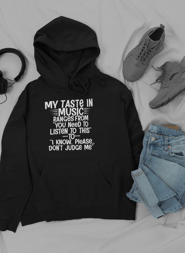 🎶 Sweat à Capuche My Taste In Music 🎧 - deslyshopping