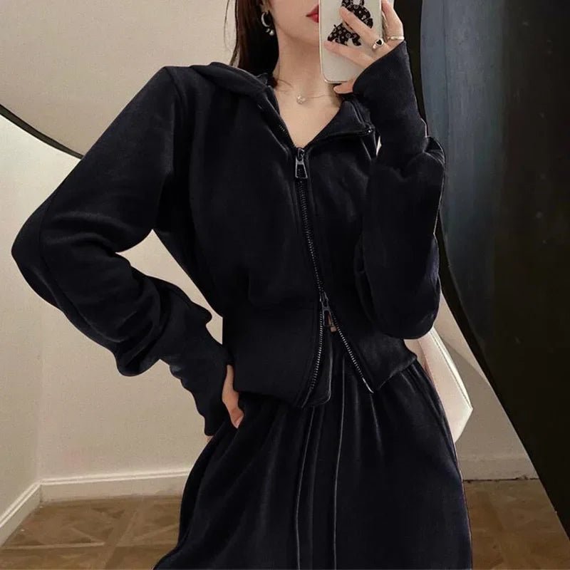 Sweat à Capuche + Pantalon – 2 Pièces – Printemps/Automne - deslyshopping