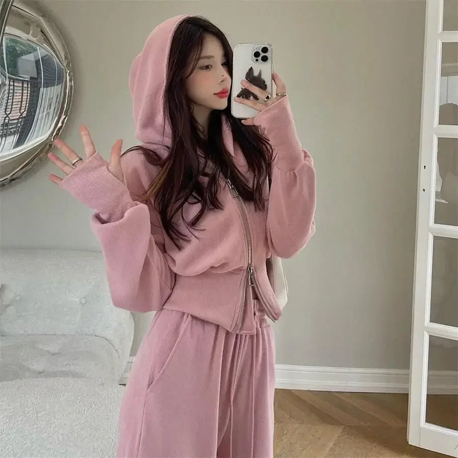 Sweat à Capuche + Pantalon – 2 Pièces – Printemps/Automne - deslyshopping