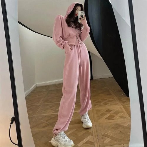 Sweat à Capuche + Pantalon – 2 Pièces – Printemps/Automne - deslyshopping