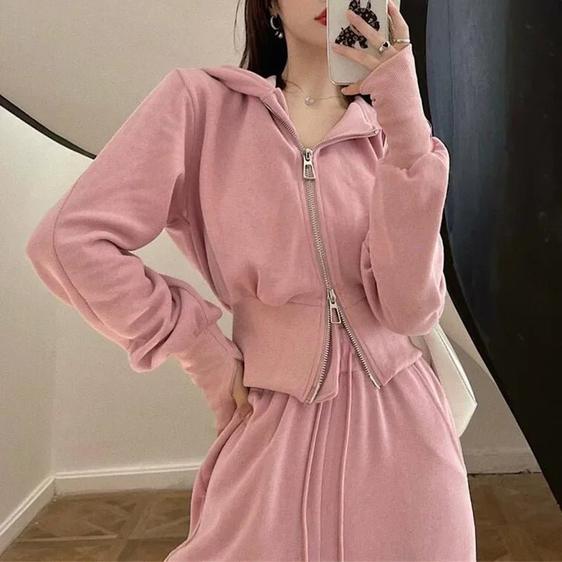 Sweat à Capuche + Pantalon – 2 Pièces – Printemps/Automne - deslyshopping
