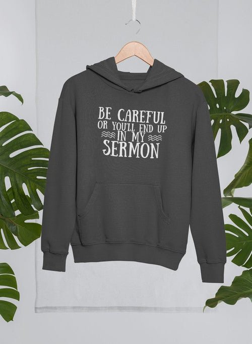 Sweat à capuche "Soyez prudent" - deslyshopping