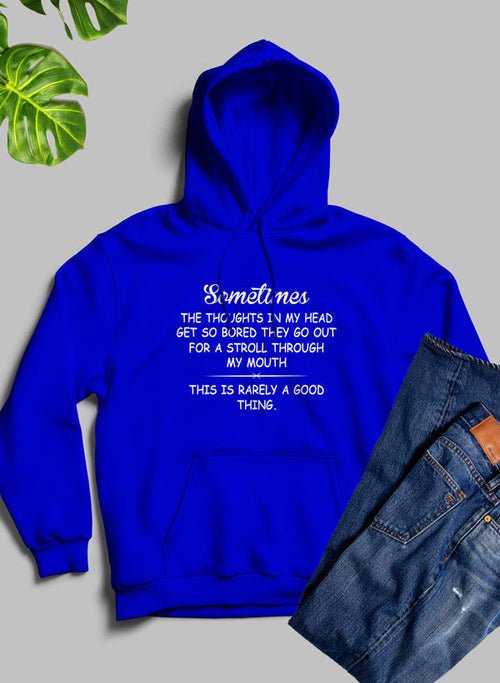 Sweat à capuche The Thoughts In My Head Get So Bored 🤯💭 - deslyshopping