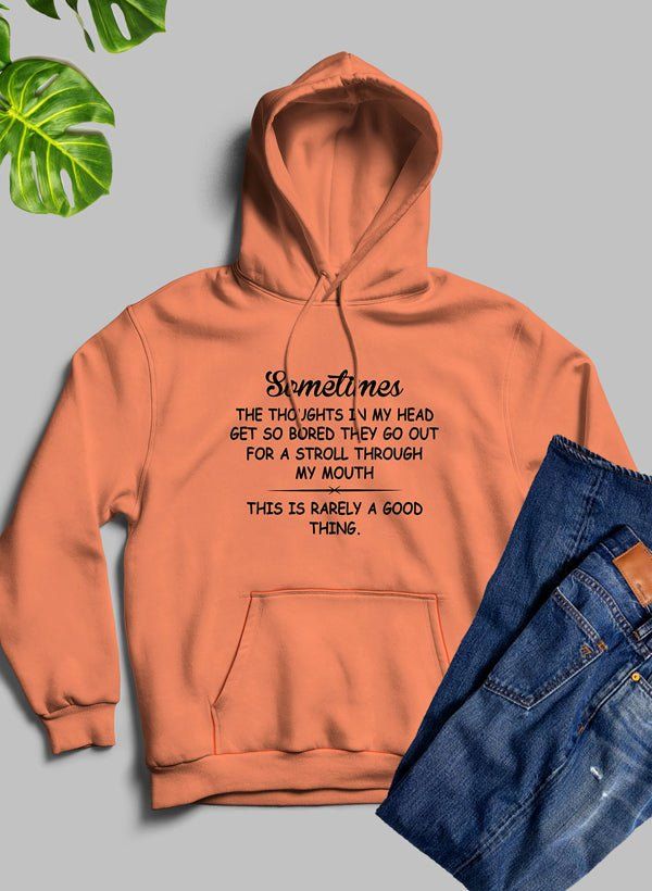 Sweat à capuche The Thoughts In My Head Get So Bored 🤯💭 - deslyshopping
