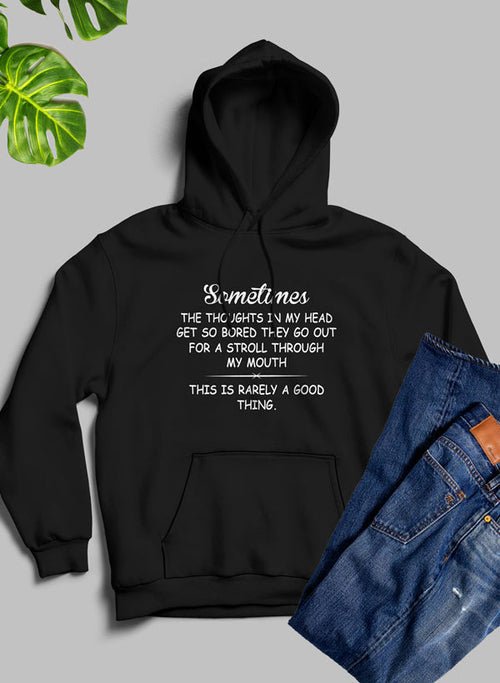 Sweat à capuche The Thoughts In My Head Get So Bored 🤯💭 - deslyshopping