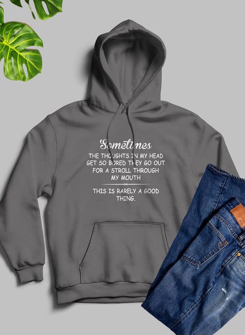 Sweat à capuche The Thoughts In My Head Get So Bored 🤯💭 - deslyshopping