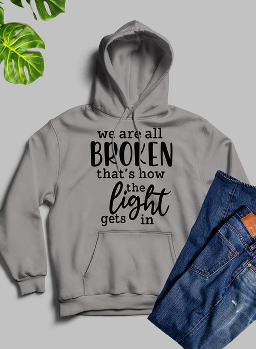 🖤 Sweat à Capuche "We're All Broken - deslyshopping