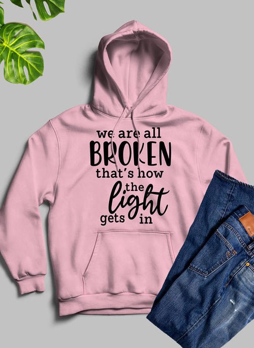 🖤 Sweat à Capuche "We're All Broken - deslyshopping