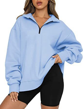 Sweat col rabattable femme - deslyshopping