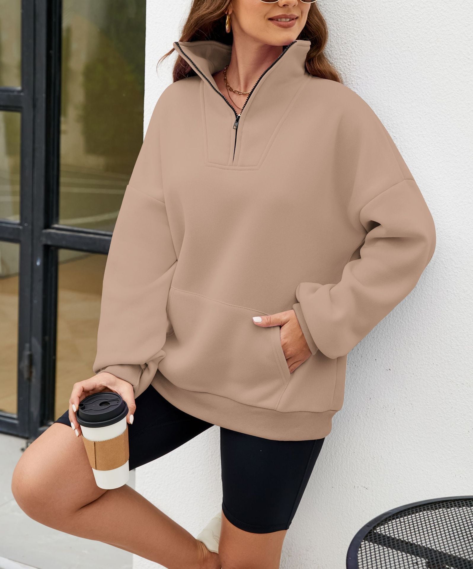 Sweat Y2K col montant femme - deslyshopping
