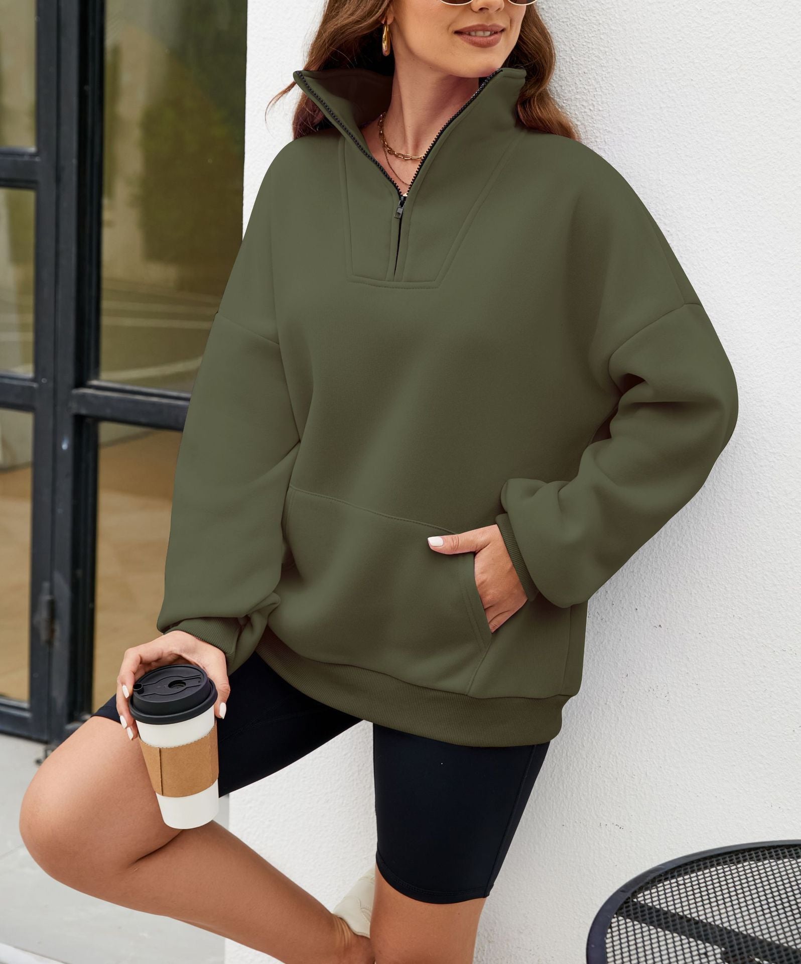 Sweat Y2K col montant femme - deslyshopping