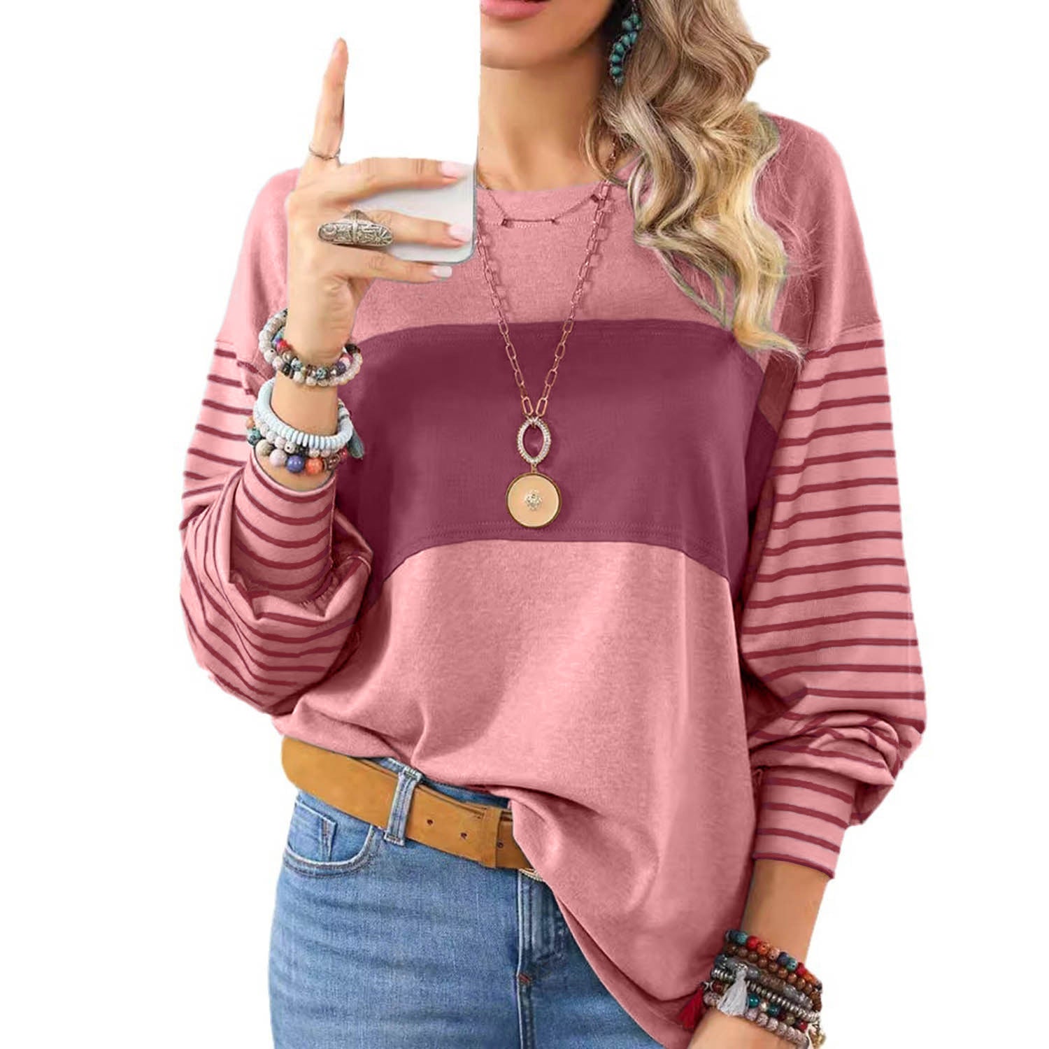 🖤 T-shirt Basique Rayé 🖤 - deslyshopping