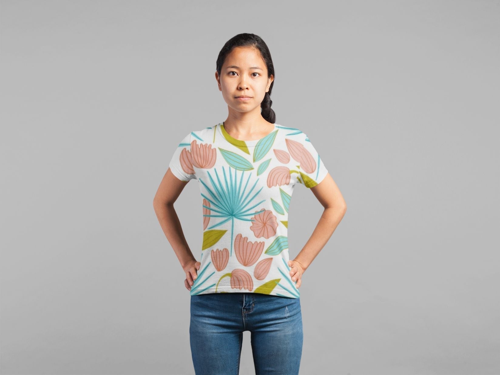 T-shirt Classique à Imprimé Sublimation All Over - deslyshopping