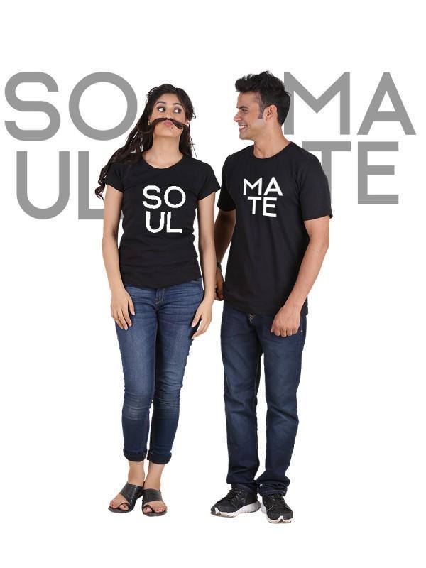 ❤️ T-shirt Classique Soulmate pour Couple - deslyshopping