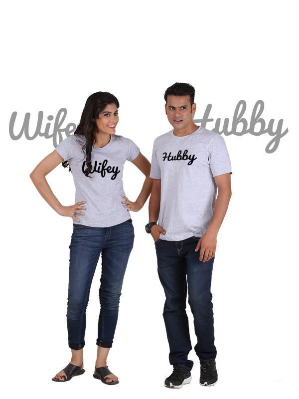 ❤️ T-shirt Couple "Hubby & Wifey" – L’amour en duo ! 💑 - deslyshopping