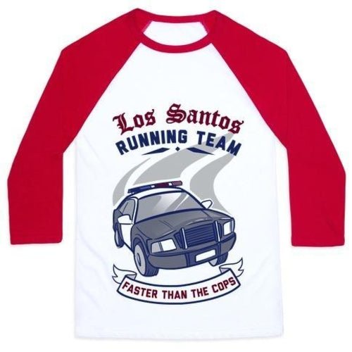 T-shirt de Baseball Classique Unisexe Los Santos Running Team - deslyshopping