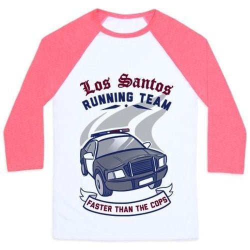 T-shirt de Baseball Classique Unisexe Los Santos Running Team - deslyshopping