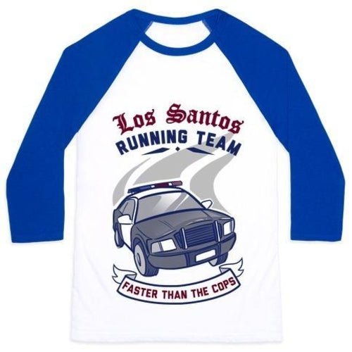 T-shirt de Baseball Classique Unisexe Los Santos Running Team - deslyshopping
