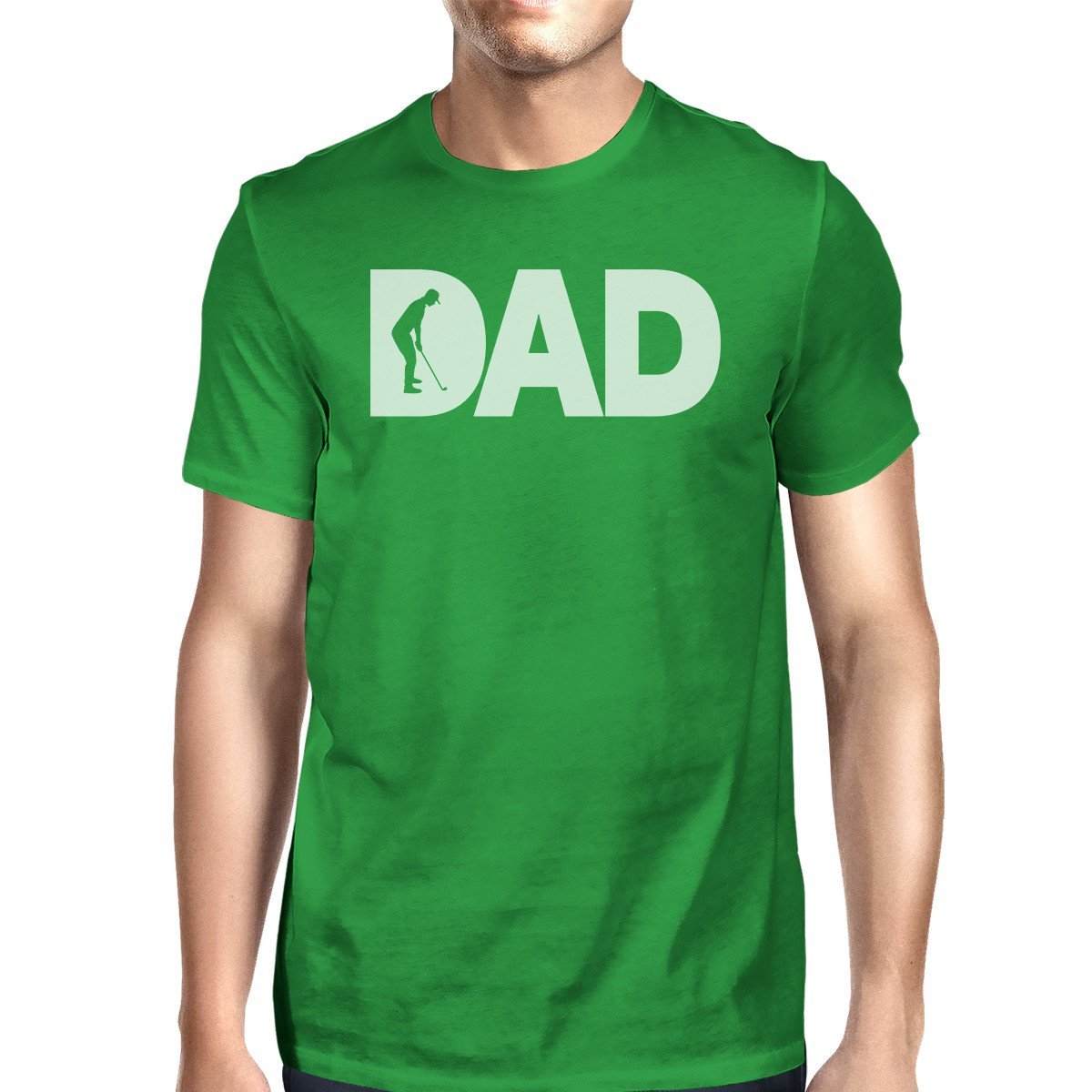 T-shirt Graphique Vert Dad Golf - deslyshopping