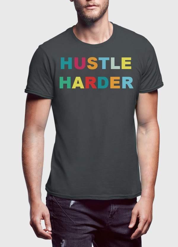 T-shirt "HUSTLE HARDER" – Pour les entrepreneurs déterminés - deslyshopping