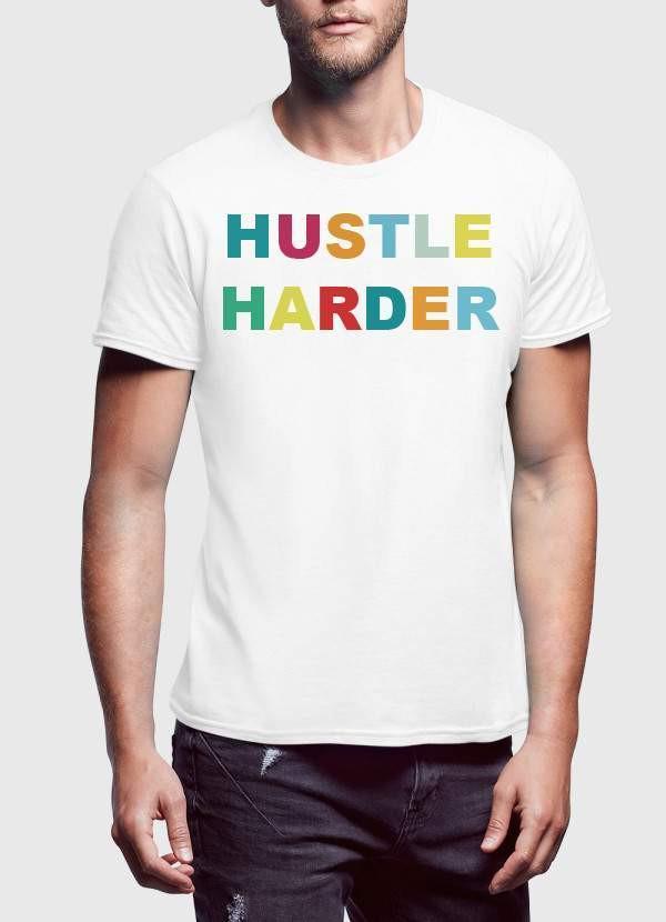 T-shirt "HUSTLE HARDER" – Pour les entrepreneurs déterminés - deslyshopping