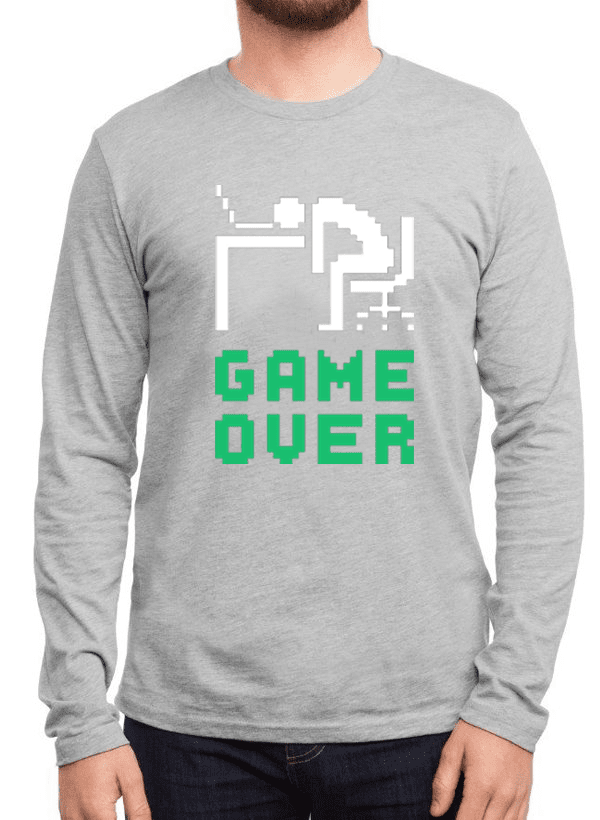T-shirt Manches Longues Game Over - deslyshopping
