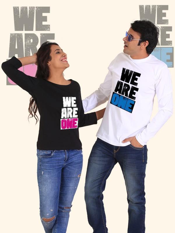 👩‍❤️‍👨 T-Shirt Manches Longues "Nous Sommes Un Couple" - deslyshopping