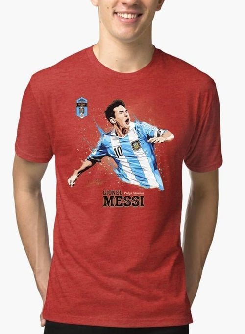 T-shirt Messi à Manches Courtes Mélangées - deslyshopping