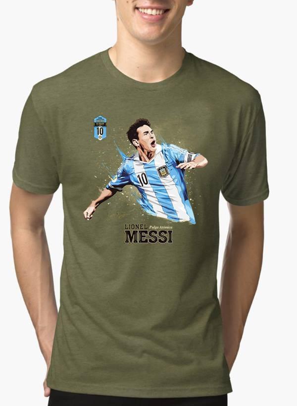 T-shirt Messi à Manches Courtes Mélangées - deslyshopping