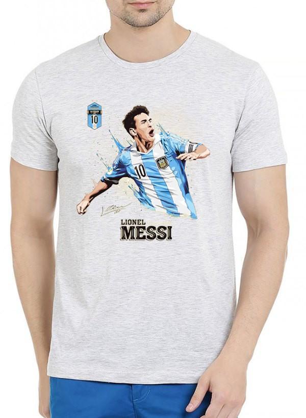 T-shirt Messi à Manches Courtes Mélangées - deslyshopping
