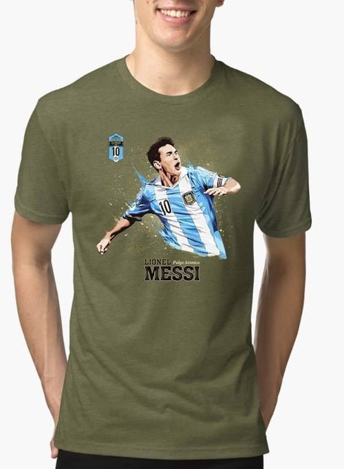 T-shirt Messi à Manches Courtes Mélangées - deslyshopping