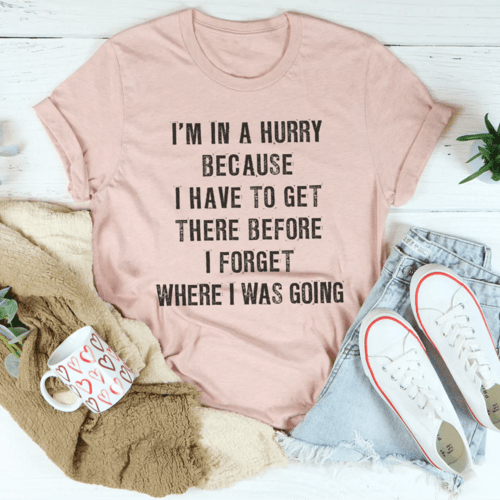 👕 T-shirt Unisexe - "Je suis pressé..." - deslyshopping