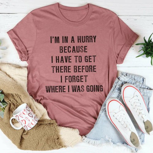 👕 T-shirt Unisexe - "Je suis pressé..." - deslyshopping