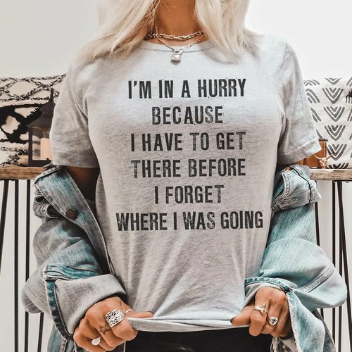 👕 T-shirt Unisexe - "Je suis pressé..." - deslyshopping
