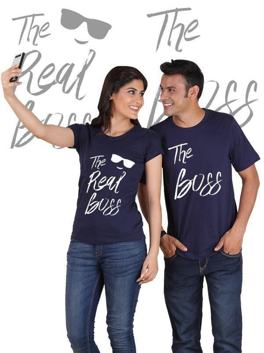 T-shirts pour couple "The Real Boss" 👑💑 - deslyshopping