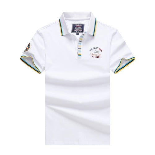 TACE&SHARK Polo de Luxe - Couleur Unie & Élégance - deslyshopping