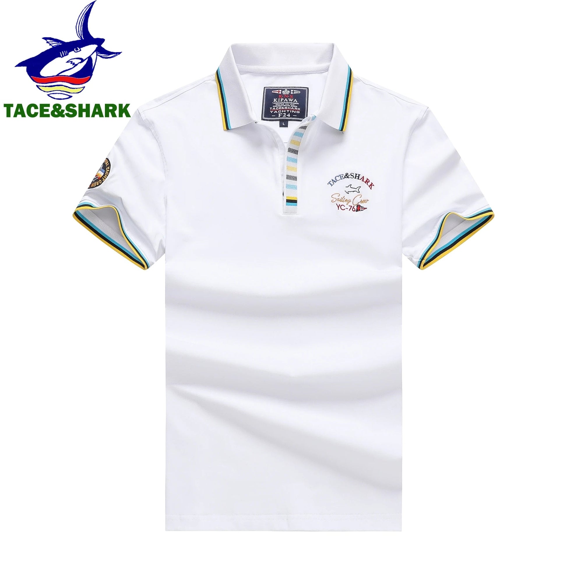 TACE&SHARK Polo de Luxe - Couleur Unie & Élégance - deslyshopping