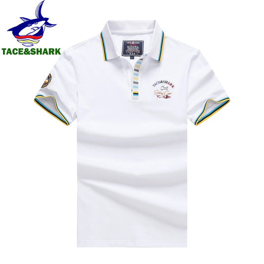 TACE&SHARK Polo de Luxe - Couleur Unie & Élégance - deslyshopping