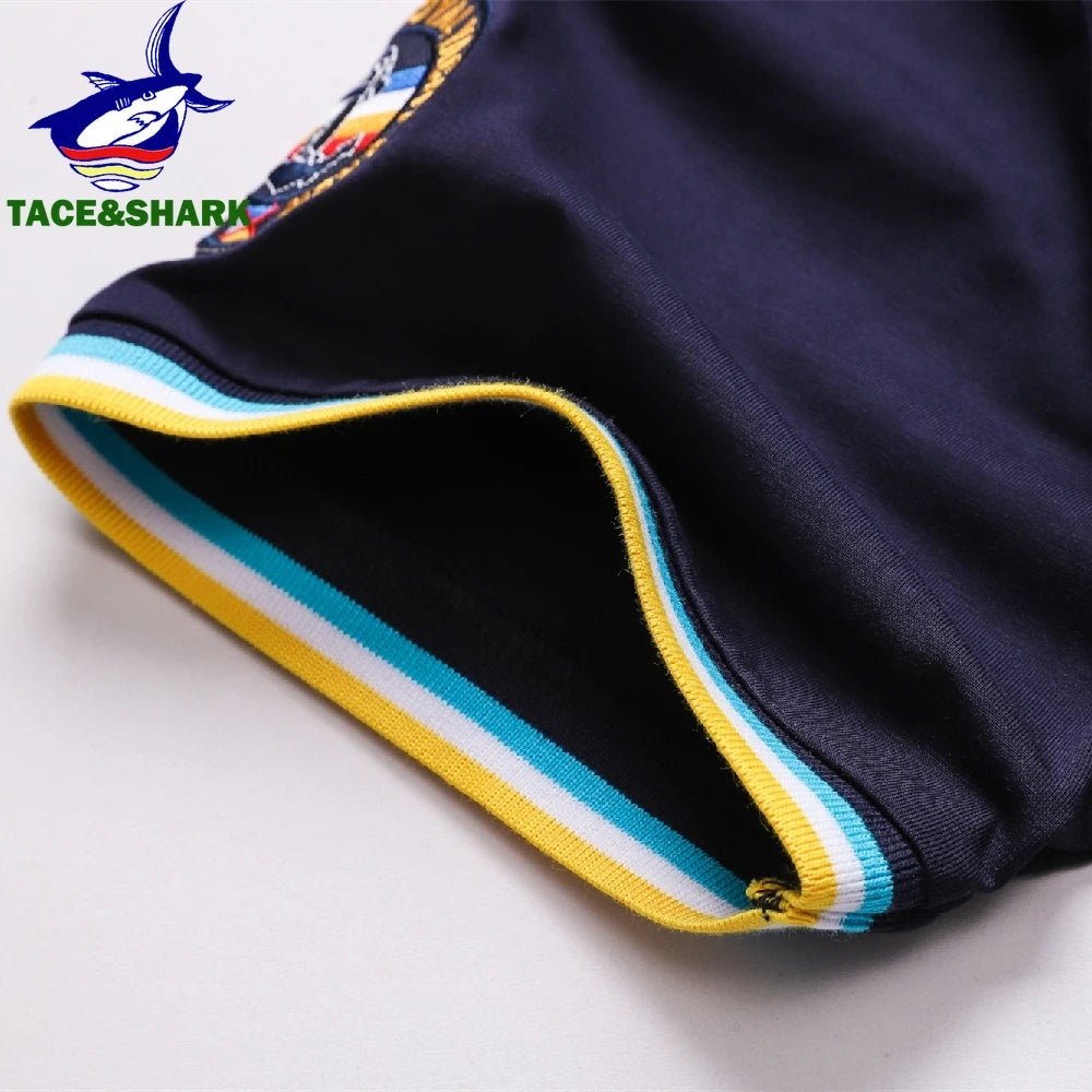 TACE&SHARK Polo de Luxe - Couleur Unie & Élégance - deslyshopping