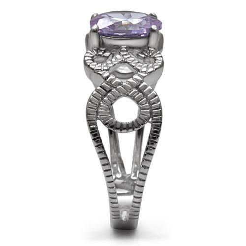 TK079 - Bague en Acier Inoxydable Poli (Sans Placage) de Qualité AAA - deslyshopping