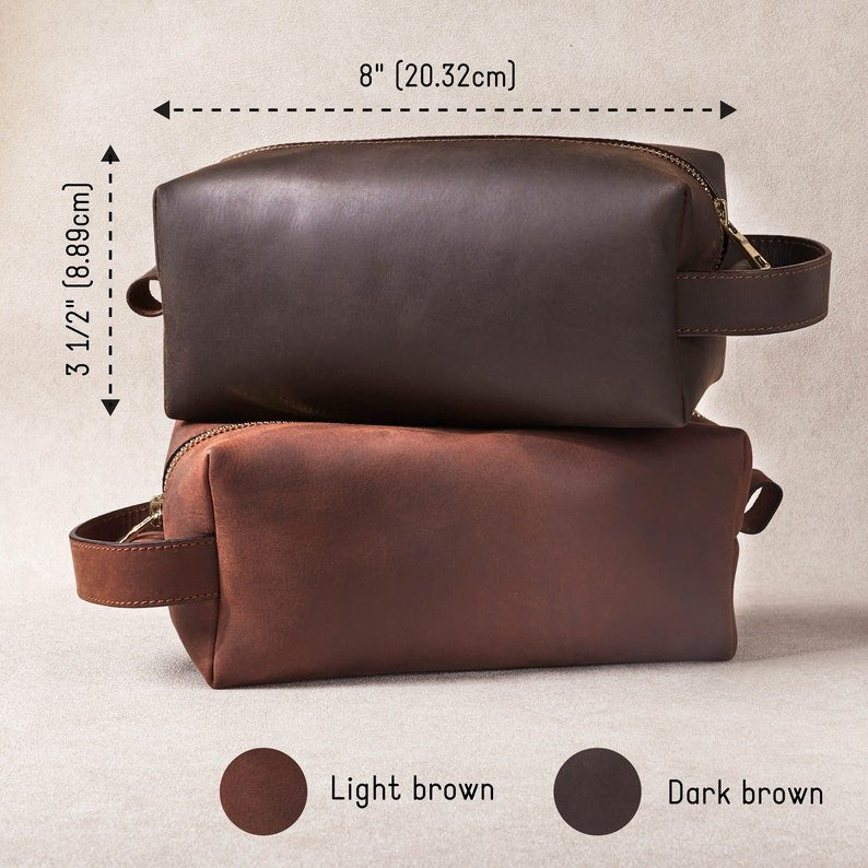 🎁 Trousse de Toilette en Cuir pour Homme - deslyshopping