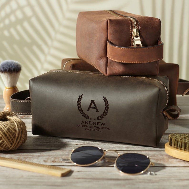 🎁 Trousse de Toilette en Cuir pour Homme - deslyshopping