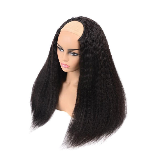 U Part Wig Brésilien - Cheveux Humains Crépus et Raides - deslyshopping