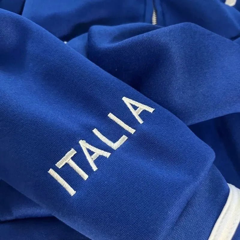 Veste à capuche à motif brodé Italie Y2k - deslyshopping