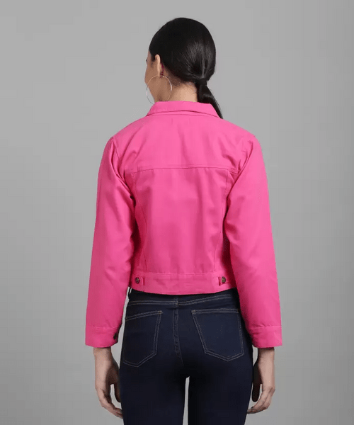 🧥 Veste Courte Décontractée Légère Rose Rani 🌷 - deslyshopping